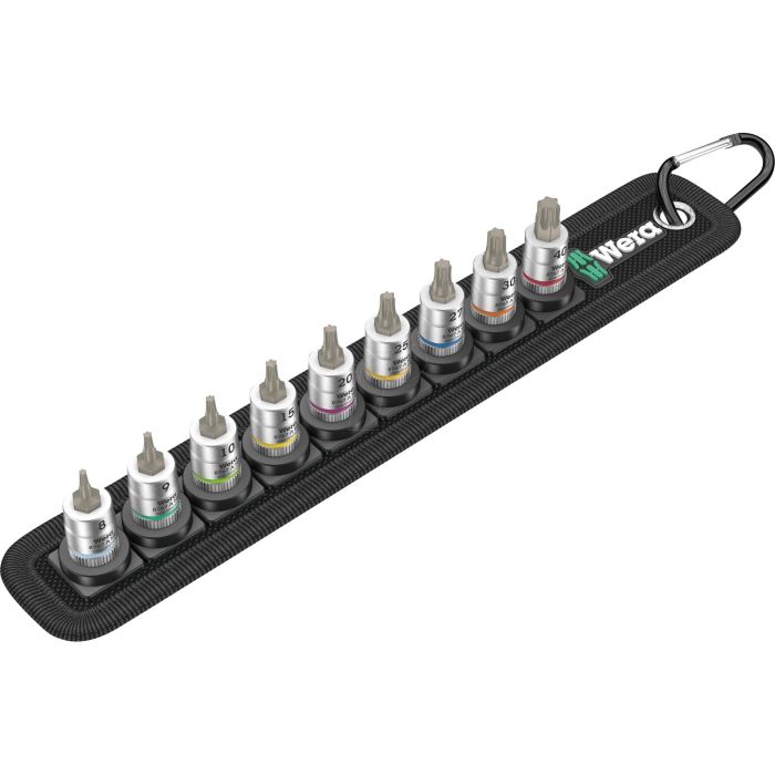 Wera Belt A 3 Juego de Puntas Zyklop Bitnuss TORX HF 1/4