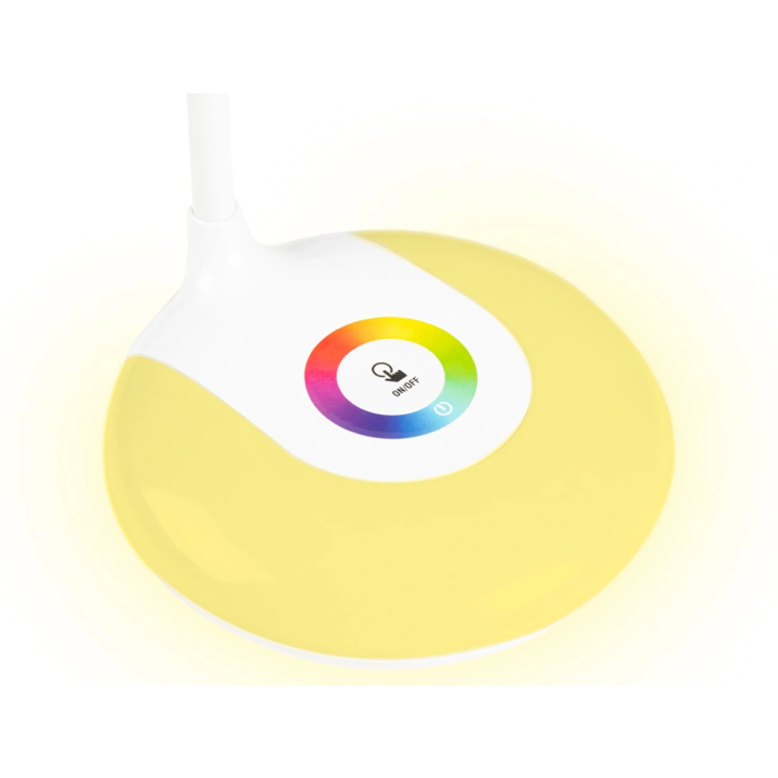 Liderpapel Lámpara Infantil Sobremesa Recargable ABS 16 LED 3.7W Sensor 3 Niveles Color Blanco 3