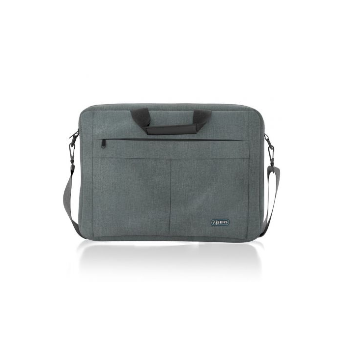 Maletín Aisens ASBG-BC025-GR para Portátiles hasta 15.6"/ Gris