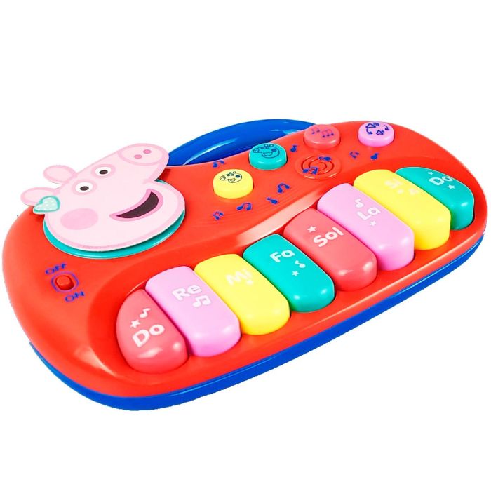 Reig 2318 Órgano Electrónico Peppa Pig para niños, portátil con asa, 8 teclas, melodías y diferentes instrumentos musicales 1 Reig 2318 Órgano Electrónico Peppa Pig para niños, portátil con asa, 8 teclas, melodías y diferentes instrumentos musicales 1
