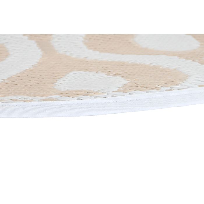 DKD Home Decor Alfombra de PP, 150x150x1 cm, Pack de 6 Unidades con Colores Surtidos Beige, Gris y Blanco Aleatoriamente 3