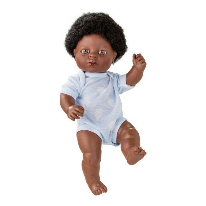 Berjuan 17058-18 Muñeca Newborn Niño Africano con Ropa 38 cm