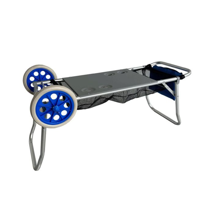 Marbueno Carrito Portasillas Aluminio Convertible Mesa Retractilado Camping y Playa 108X51X51 cm 10361 0 Marbueno Carrito Portasillas Aluminio Convertible Mesa Retractilado Camping y Playa 108X51X51 cm 10361 0