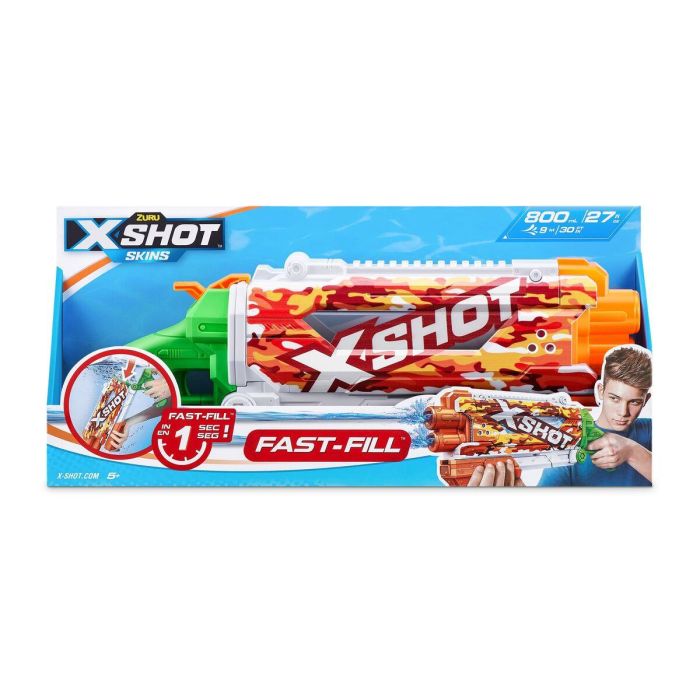 Pistola de agua x-shot skins pump action fast-fill, 49x18x6cm. - modelos surtidos 5