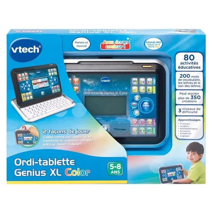 VTECH Ordi-Tablet Genius XL Negro - Tableta Educativa 2 en 1 para Niños 2