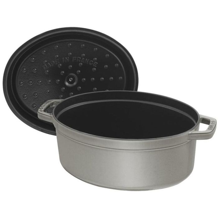 Staub La Cocotte 31cm oval Graphit-grau. Gusseisen 1