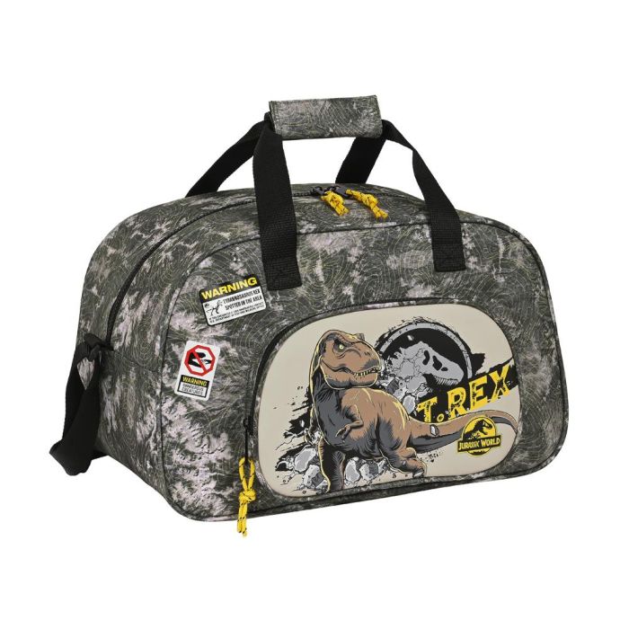 Bolsa de Deporte Jurassic World Warning Gris 40 x 24 x 23 cm