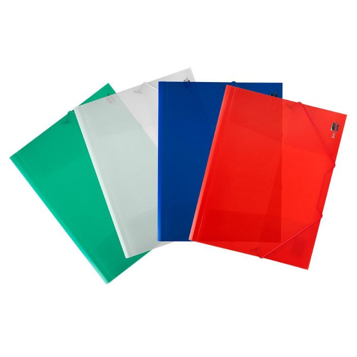 Carpeta Liderpapel Gomas Solapas 34964 Polipropileno Din A4 Transparente Translucido 8