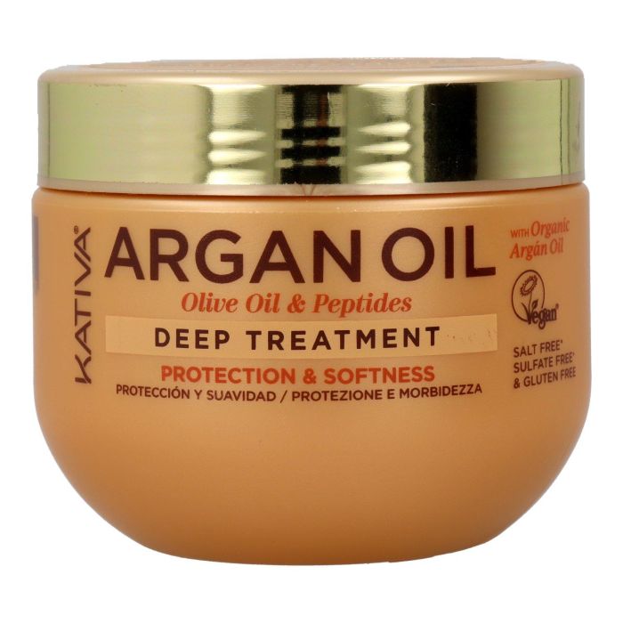 Kativa Tratamiento Argan Oil Deep Protection & Softness para Cabello 300 ml