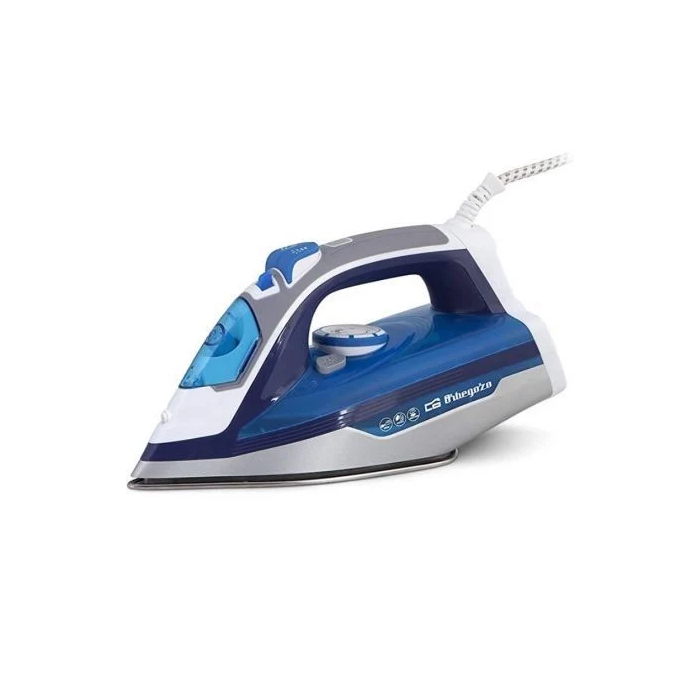 Orbegozo Plancha de Vapor SV 2670 | 2600W | Base Cerámica | Depósito 350ml | Vapor Vertical y Continuo | Autolimpieza