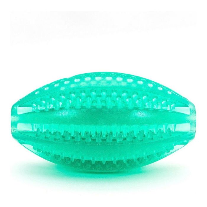 Gloria Pelota Dental Rugby TPR para Perros 9cm. Juguete Resistente Limpieza Dientes Anti Sarro Rellenable Premios Ansiedad 5 Gloria Pelota Dental Rugby TPR para Perros 9cm. Juguete Resistente Limpieza Dientes Anti Sarro Rellenable Premios Ansiedad 5