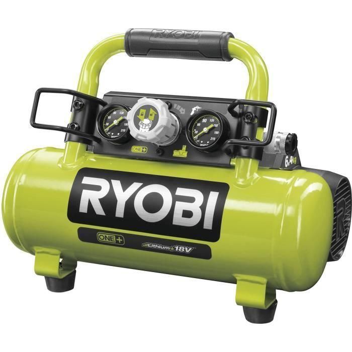 RYOBI R18AC - 0 - Tanque compresor 18V - 4L / 0.6HP + 1/4 Racor 1 RYOBI R18AC - 0 - Tanque compresor 18V - 4L / 0.6HP + 1/4 Racor 1