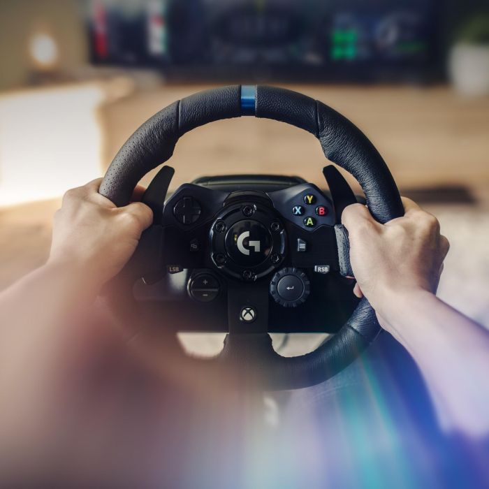Logitech 941-000158 Volante con Pedales G923 TRUEFORCE Force Feedback, cuero y pedales progresivos para Xbox Series X|S/One, PS5/PS4 y PC 2 Logitech 941-000158 Volante con Pedales G923 TRUEFORCE Force Feedback, cuero y pedales progresivos para Xbox Series X|S/One, PS5/PS4 y PC 2