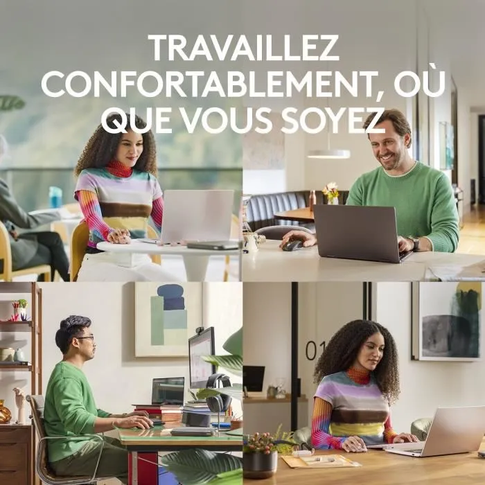 Logitech Ratón Inalámbrico MX Anywhere 3S Rosa Óptico 8000 PPP Bluetooth 6 Botones Recargable USB-C 4