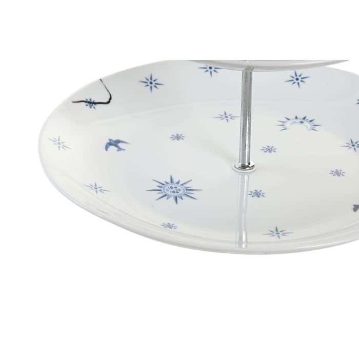 DKD Home Decor Frutero Atlantico Azul Blanco Porcelana Metal 27 x 34 x 27 cm 2 DKD Home Decor Frutero Atlantico Azul Blanco Porcelana Metal 27 x 34 x 27 cm 2