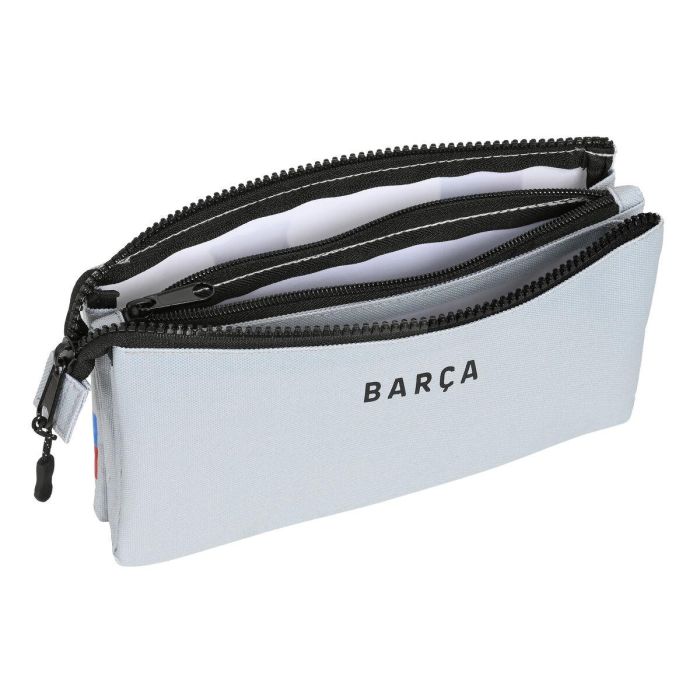 Portatodo Triple F.C. Barcelona Gris (22 x 12 x 3 cm) 1 Portatodo Triple F.C. Barcelona Gris (22 x 12 x 3 cm) 1
