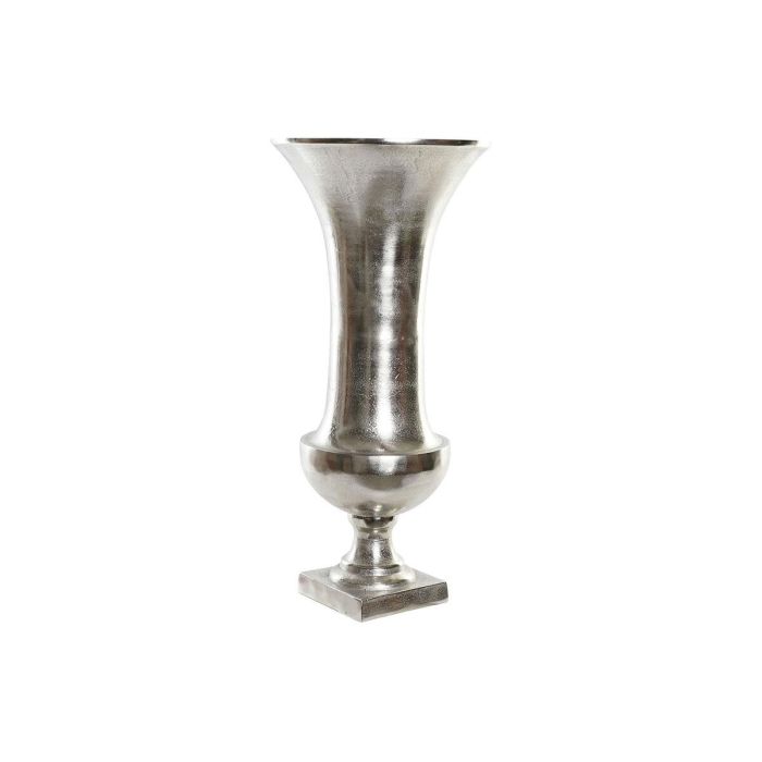 DKD Home Decor Jarrón Moderno Plateado de Aluminio 28.5x28.5x61.5 cm DKD Home Decor Jarrón Moderno Plateado de Aluminio 28.5x28.5x61.5 cm