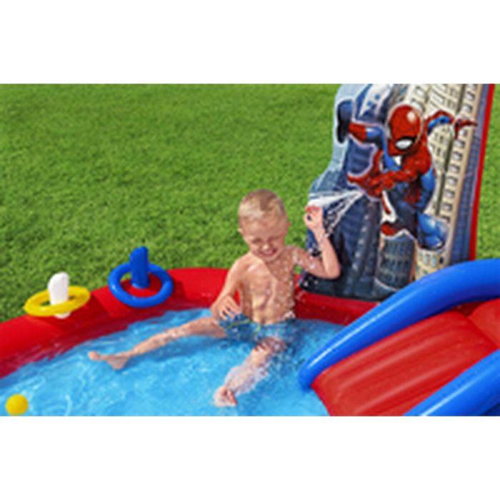 Bestway Piscina Hinchable Parque de Juegos Spiderman 211x206x127 cm +2 Años Jardin 98793 3