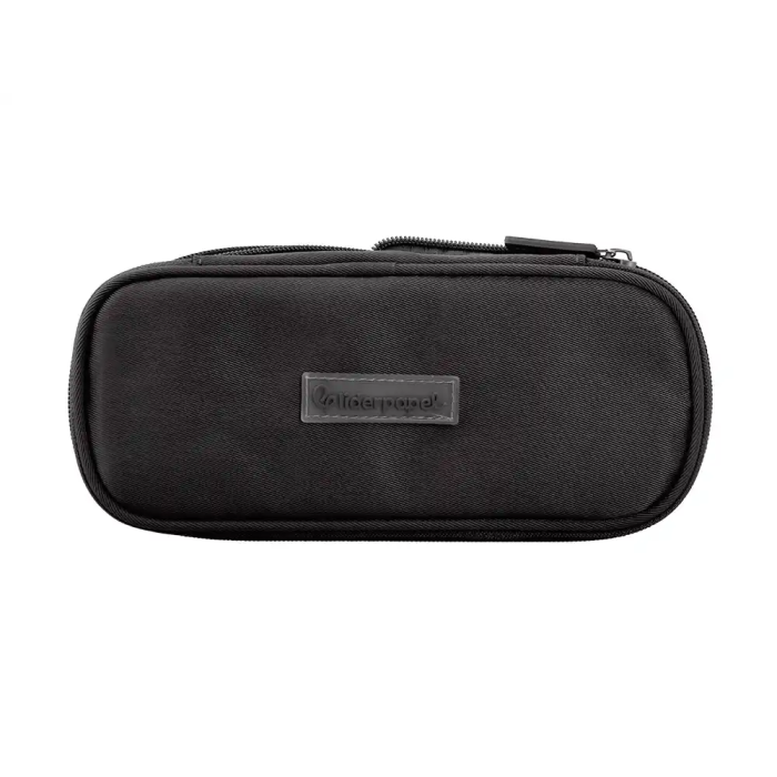 Liderpapel Estuche Portatodo Color Pop con Doble Cremallera y Compartimento Extensible Negro 230x60 mm 1