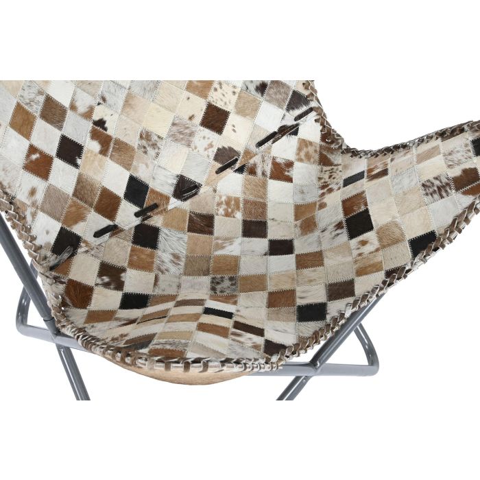 DKD Home Decor Sillón Colonial Camel Beige Piel y Hierro 70 x 90 x 70 cm 1 DKD Home Decor Sillón Colonial Camel Beige Piel y Hierro 70 x 90 x 70 cm 1