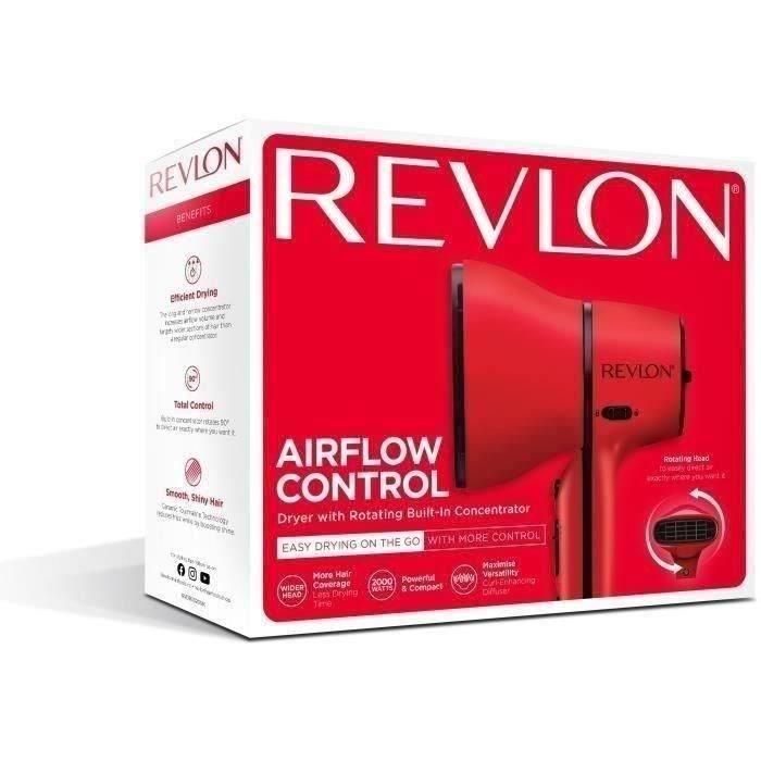 Secador de pelo - REVLON - AIRFLOW CONTROL - RVDR5320E - Difusor permanente orientable 90° - 2000W Secador de pelo - REVLON - AIRFLOW CONTROL - RVDR5320E - Difusor permanente orientable 90° - 2000W