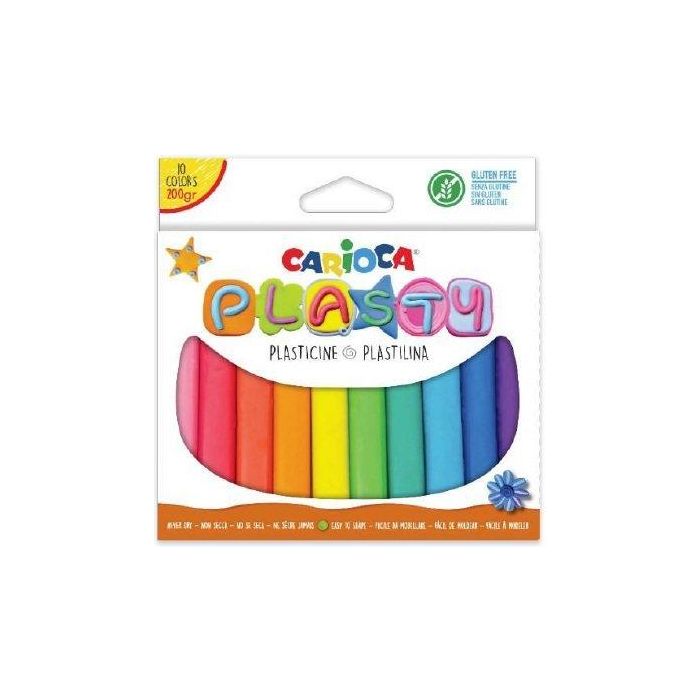 Plastilina Carioca Barra 20 Gr. Caja De 10