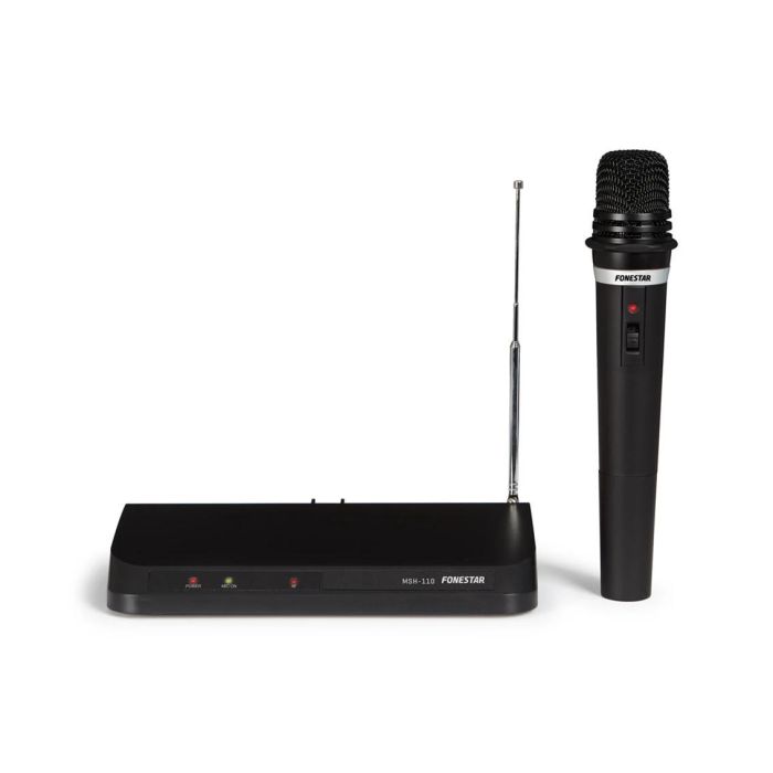 Fonestar Micrófono Inalámbrico de Mano VHF MSH-110 con Cápsula Dinámica, 11 Canales, para Eventos y Presentaciones Fonestar Micrófono Inalámbrico de Mano VHF MSH-110 con Cápsula Dinámica, 11 Canales, para Eventos y Presentaciones