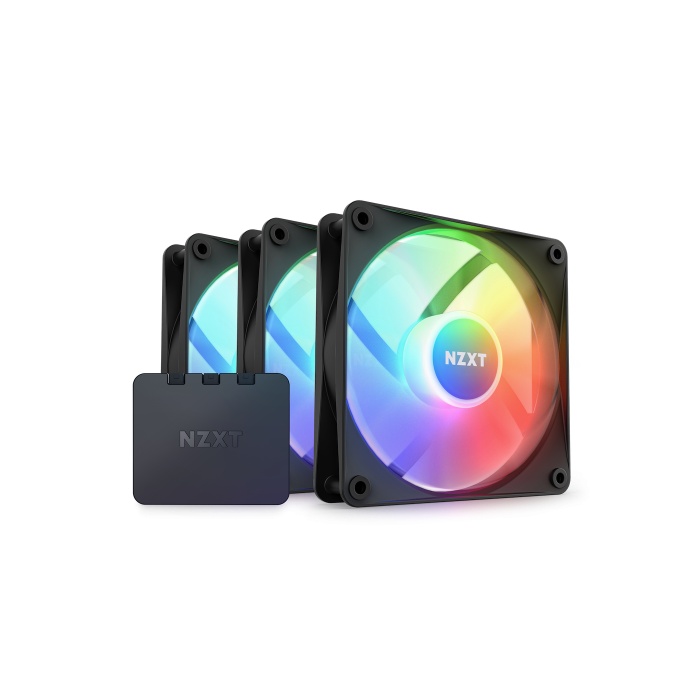 NZXT F120 RGB Core Triple Pack Carcasa del ordenador Ventilador 12 cm Negro 3 pieza(s)