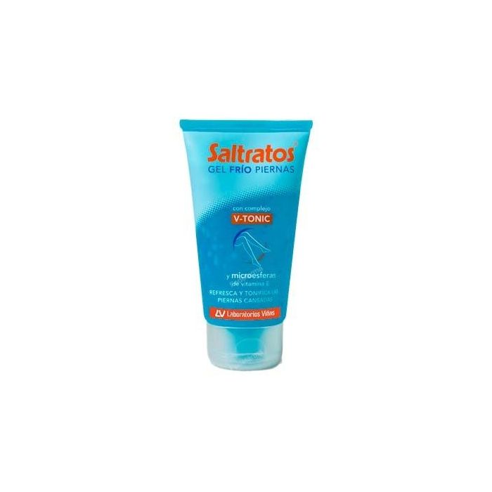 Saltratos Gel Frío Piernas Revitalizante y Tonificante. Alivia pesadez y fatiga con Mentol y Vitamina E. 150 ml.