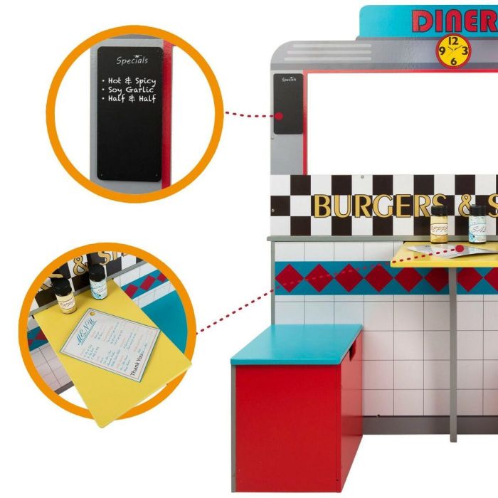 Cocina de Juguete Play & Learn Retro 90 x 104 x 58 cm 1 Cocina de Juguete Play & Learn Retro 90 x 104 x 58 cm 1
