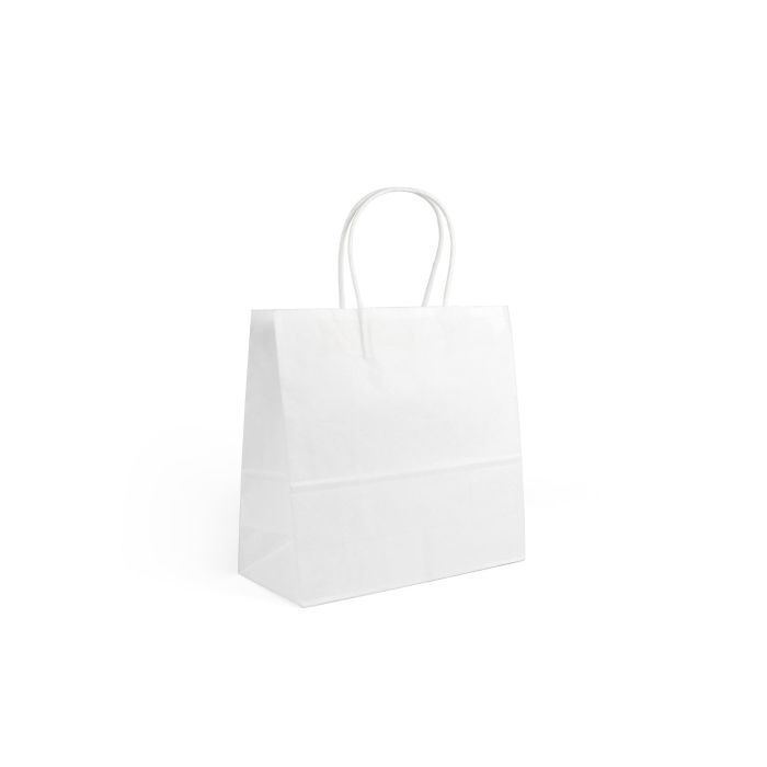 Set de 3 bolsas de papel blanco 26x17x26 cm Algon (24 Cajas) 4 Set de 3 bolsas de papel blanco 26x17x26 cm Algon (24 Cajas) 4