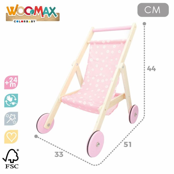 Carrito para Muñecas 33 x 44 x 51 cm (2 Unidades) 3 Carrito para Muñecas 33 x 44 x 51 cm (2 Unidades) 3