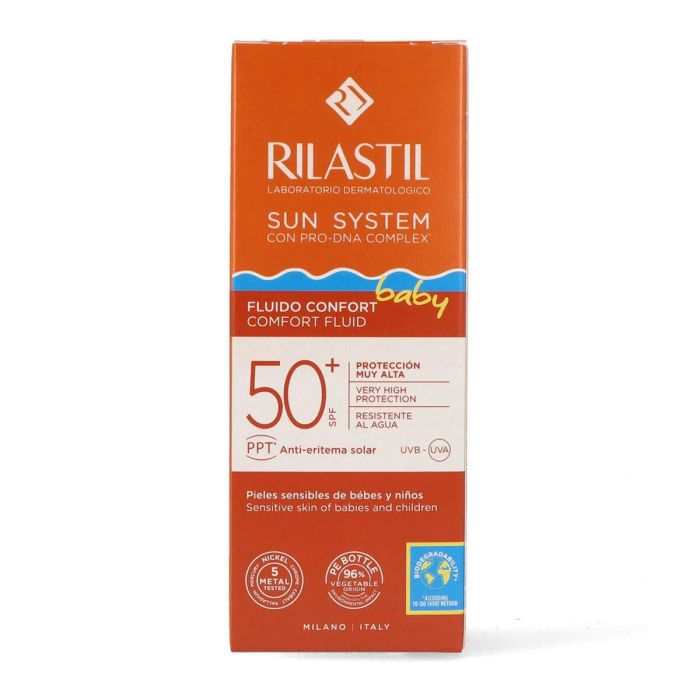 Rilastil SUN SYSTEM SPF50+ BABY comfort Protector Solar Facial y Corporal Bebé Pieles Sensibles e Atópicas 50 ml 1