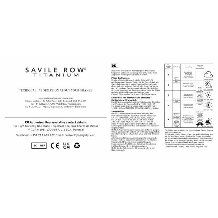 Montura de Gafas Hombre Savile Row SRO-022 53108 3 Montura de Gafas Hombre Savile Row SRO-022 53108 3