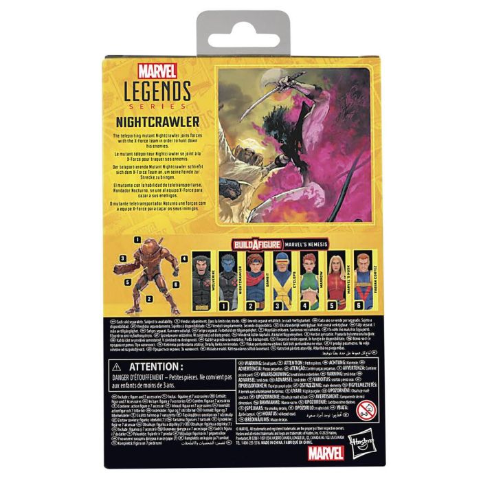 Hasbro Marvel Legends Series Rondador Nocturno Patrulla-X Figura de Acción con 7 Piezas y Accesorios 12 Hasbro Marvel Legends Series Rondador Nocturno Patrulla-X Figura de Acción con 7 Piezas y Accesorios 12