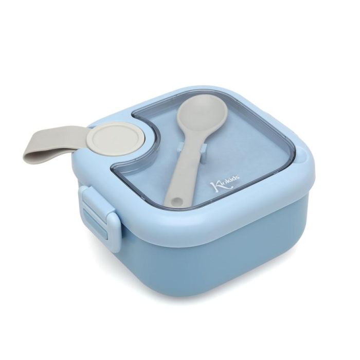 Caja Amuerzo Azul Con Cuchara Gris 2