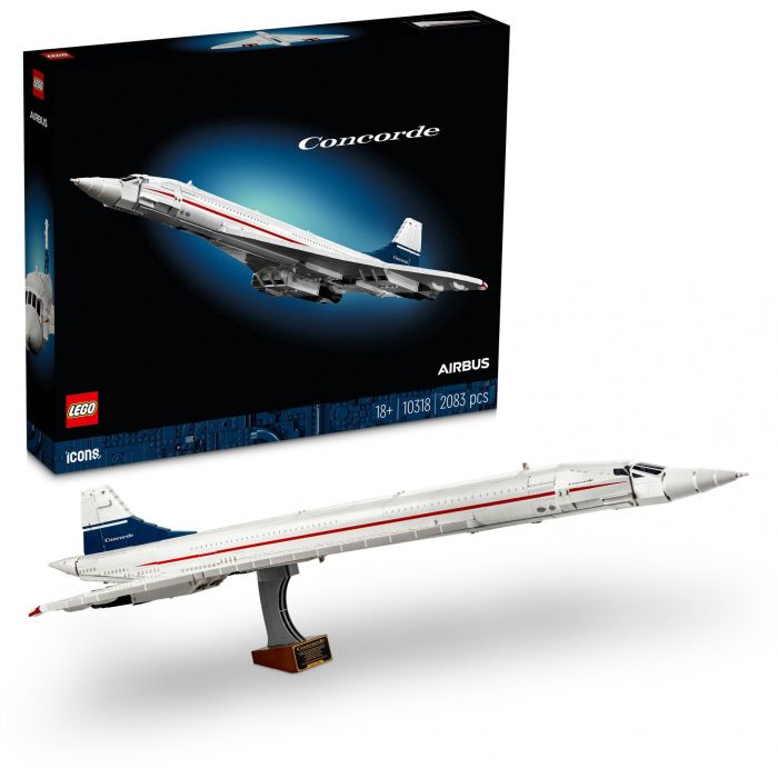 Lego AAAAN06836 Icons Concorde Kit de Construcción de Aviones para Adultos con Detalles Auténticos y 3 Modos 11