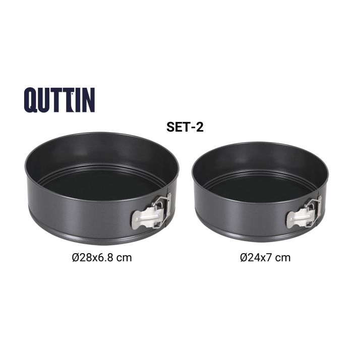 Set de 2 Moldes Desmontables Inde 24x7 cm y 28x6.8 cm Quttin (6 Cajas) 6 Set de 2 Moldes Desmontables Inde 24x7 cm y 28x6.8 cm Quttin (6 Cajas) 6