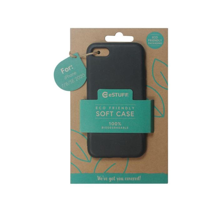 eSTUFF iPhone SE/8/7 COPENHAGEN Biodegradable Cover - Black 2 eSTUFF iPhone SE/8/7 COPENHAGEN Biodegradable Cover - Black 2