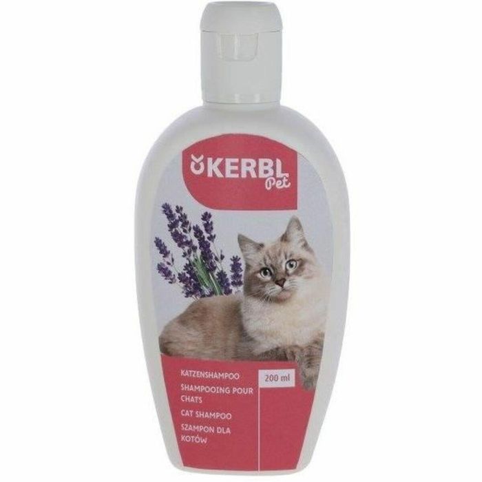 Kerbl KER4018653387979 Champú para Gatos con Lavanda y Mango, 200 ml - Resplandor y Suavidad 1