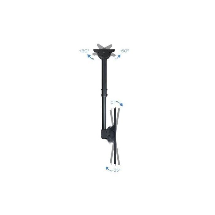 TooQ LPCE1170TSLI-B Soporte Techo TV Giratorio Inclinable Nivelable 37-70" VESA 200x200-600x400 50kg Techos Inclinados Negro 3 TooQ LPCE1170TSLI-B Soporte Techo TV Giratorio Inclinable Nivelable 37-70" VESA 200x200-600x400 50kg Techos Inclinados Negro 3