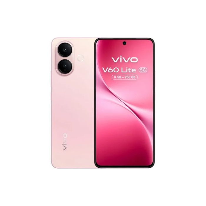 Vivo V60 Lite 5G Smartphone 8GB/256GB 6.77" Rosa con Cargador 90W y Buds