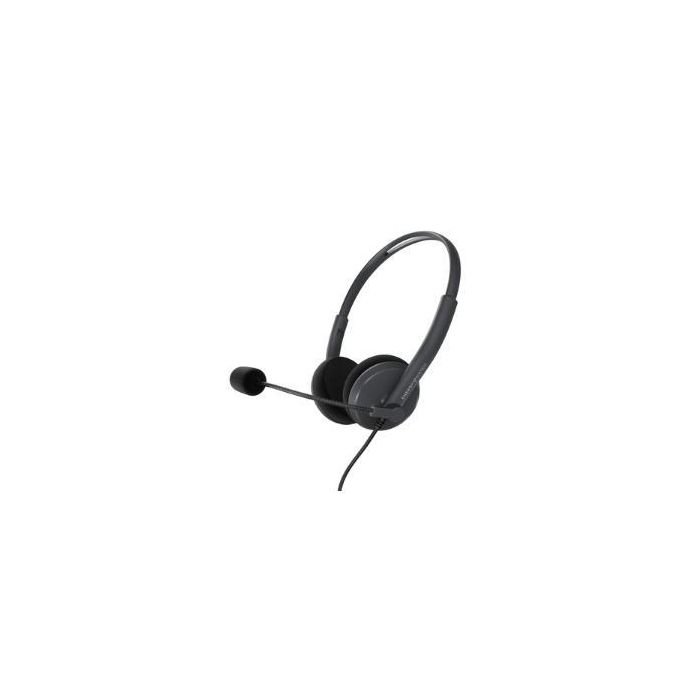 Energy Sistem Auriculares Energy Headset Office 2 Anthracite Binaurales con Micrófono y Conector Jack 3.5 mm