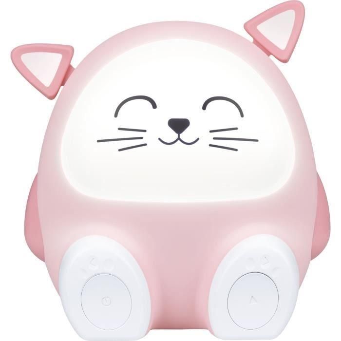 Altavoz luminoso y luz nocturna - BIGBEN - Cat - Bluetooth 5.0, 15W, Luz nocturna ajustable, Temporizador, Batería USB-C Altavoz luminoso y luz nocturna - BIGBEN - Cat - Bluetooth 5.0, 15W, Luz nocturna ajustable, Temporizador, Batería USB-C