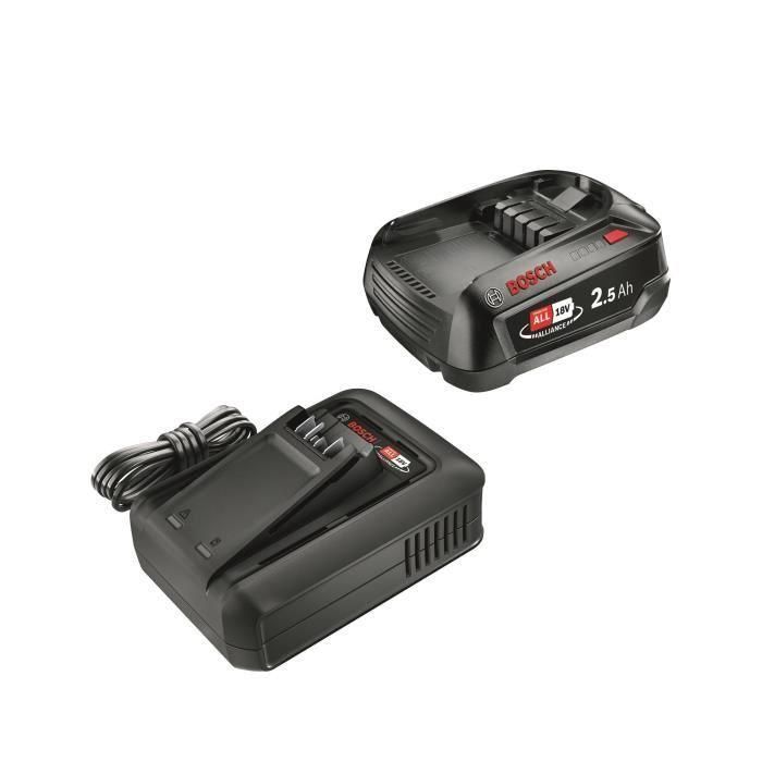 Bosch BOS1721521707522 Kit de Inicio 18V con Batería de 2.5Ah y Cargador Rápido AL 18V-44