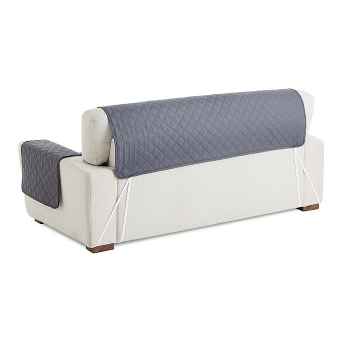 Cubre sofa reversible gris/gris claro 3 plazas belmarti 4