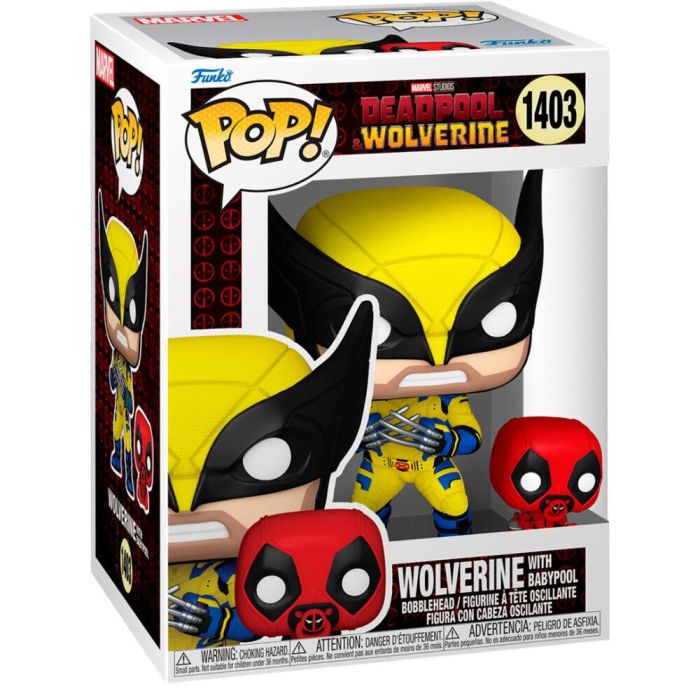 Funko 82382 Pop! & Buddy Dúo Coleccionable Lobezno y Babypool de Marvel Studios - Figuras de Vinilo 9.9cm y 3.3cm 1 Funko 82382 Pop! & Buddy Dúo Coleccionable Lobezno y Babypool de Marvel Studios - Figuras de Vinilo 9.9cm y 3.3cm 1