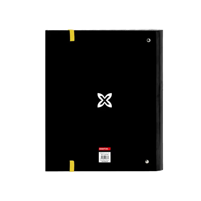 Carpeta de anillas Munich Topo Negro 27 x 32 x 3.5 cm 1