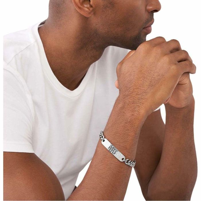 Pulsera Hombre Diesel DX1429931 Plateado 4 Pulsera Hombre Diesel DX1429931 Plateado 4