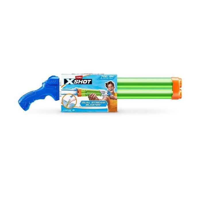 Pistola de agua x-shot quad stream blaster con dos cañones 13'5x59'6x5'7cm - modelos surtidos Pistola de agua x-shot quad stream blaster con dos cañones 13'5x59'6x5'7cm - modelos surtidos